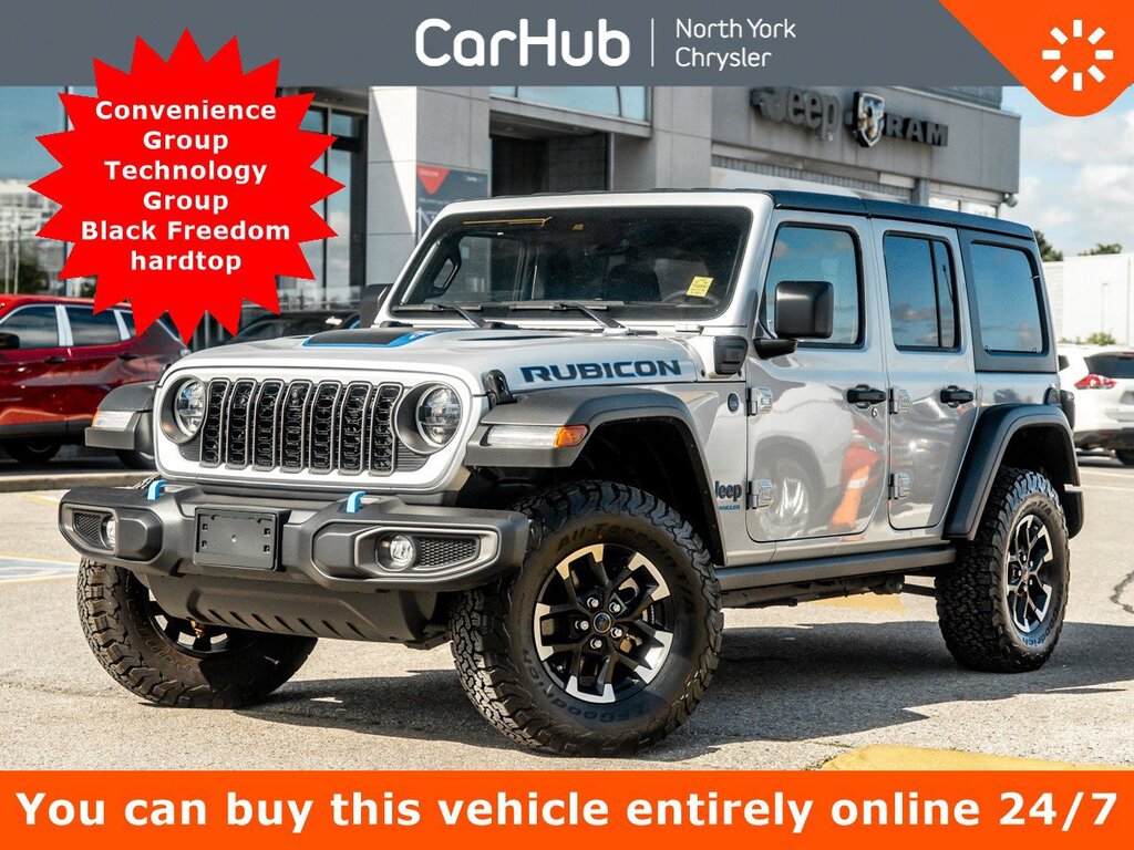 2024 Jeep Wrangler 4xe RUBICON Convenience Group Technology Group Black F
