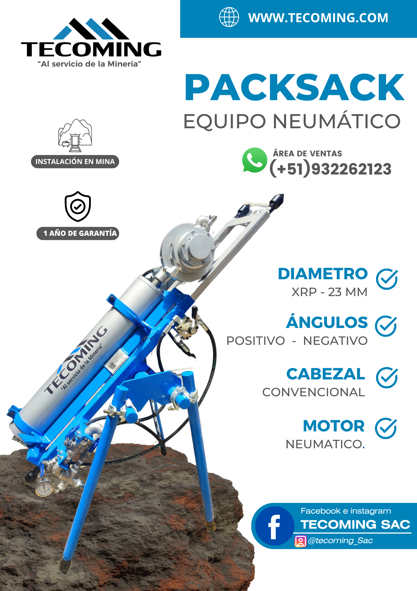 Servicio Profesional de Instalación de Perforadoras para Minería