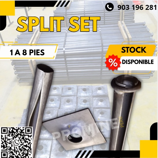Servicio de suministro de pernos de anclaje Split Set