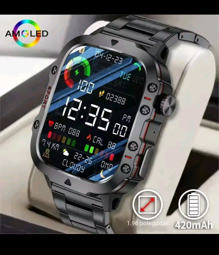 Nombre del producto: Reloj inteligente con llamadas Bluetooth y voz AI63383144904195122