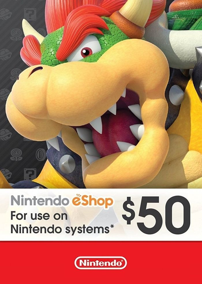 50 USD Tarjeta Llave Nintendo eShop Estados Unidos62968468246147125