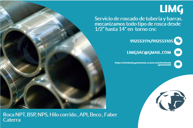 roscado de tuberia de 6 pulgadas468552259606958081