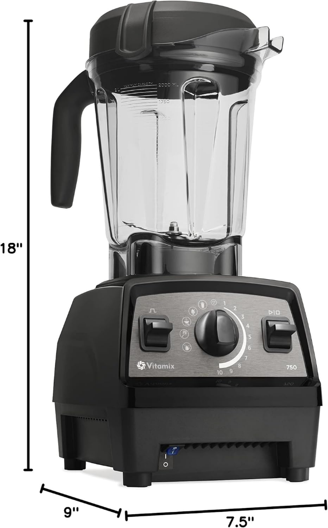 Vitamix Propel Series 750 Licuadora, Licuadora Profesional con 4 Programas Preestablecidos + Función de Autolimpieza, Batidos, Postres Congelados, Sopas y Salsas, Jarra de 64 oz, Color Negro63048709386369122
