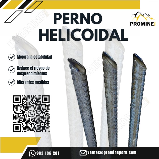Servicio de Pernos Helicoidales para Minería con Experiencia