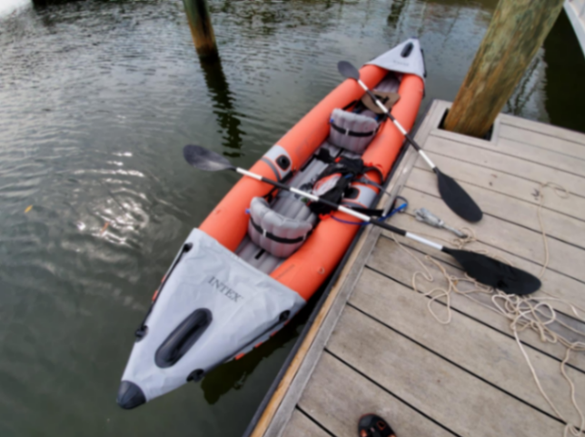 Intex Excursion Pro Inflatable Kayak Set for 2 Person-Used - Good Condition63081746642049122