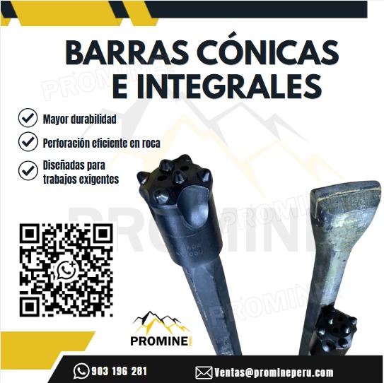 Servicio de Barras Cónicas e Integrales para Minería