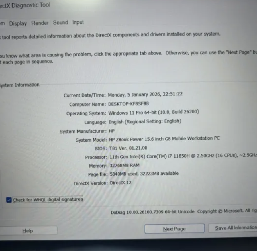 Laptop ZBook HP Power