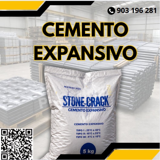 Controlled breaking service with expansive cement