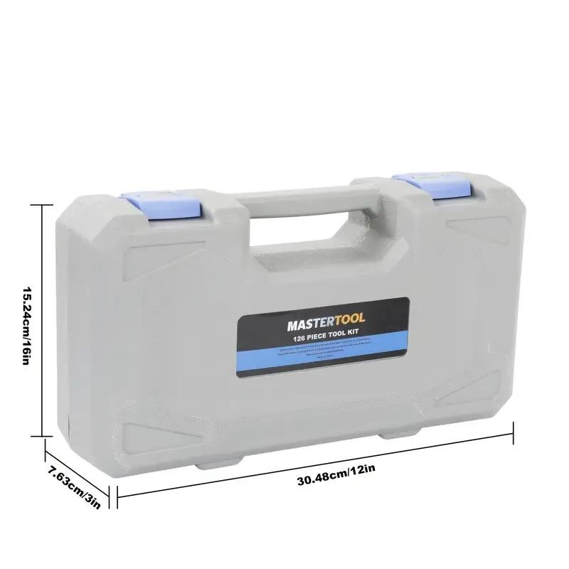 Juego de caja de herramientas con kit de hardware doméstico para reparaciones eléctricas y almacenamiento en automóvil64517341403010124