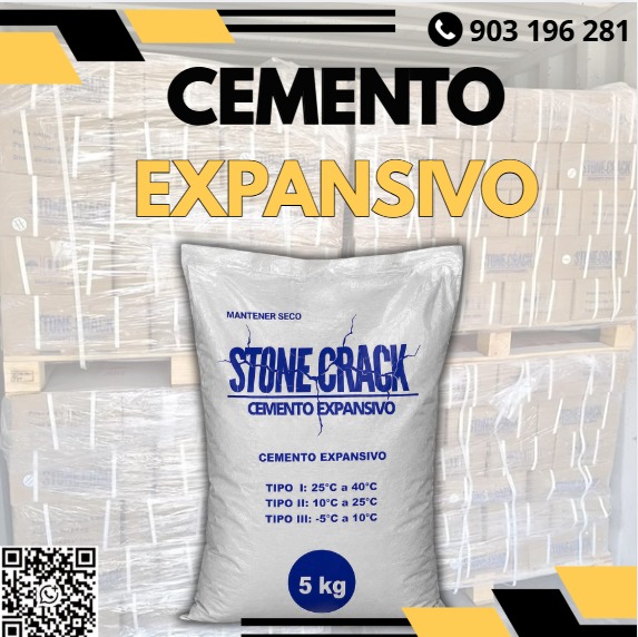 Venta de cemento expansivo para demolición