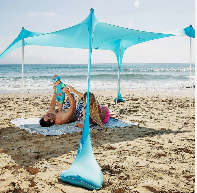 (Original $118) SUN NINJA Beach Tent Sun Shelter UPF50+, New other63203540796801120