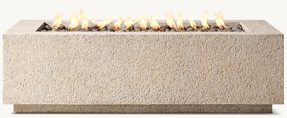 Vetro Rectangular Fire Table64984636345346120