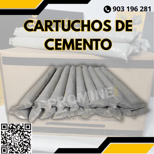 Servicio de suministro de cartuchos de cemento para anclaje