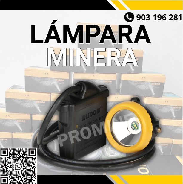 Servicio de venta de lámparas mineras con envío