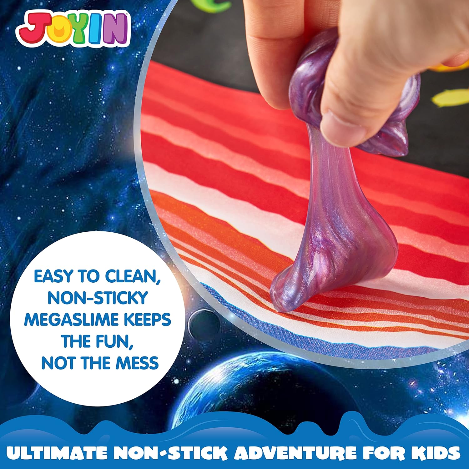 JOYIN Favoritos para fiestas de slime, 36 unidades de bolas elásticas de slime galáctico63700373101571124