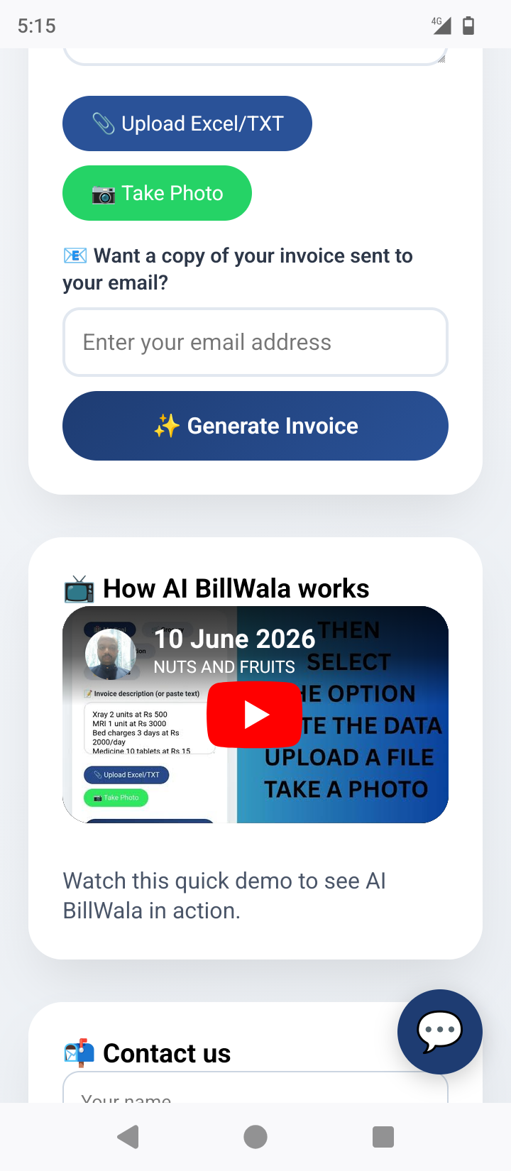 Provide AI Invoice Generator Service For Businesses498216417079470081