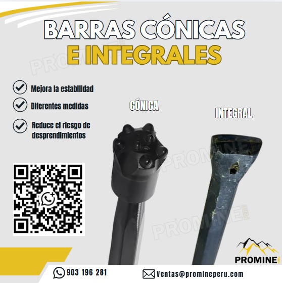 Proveer Barras Cónicas e Integrales para Minería