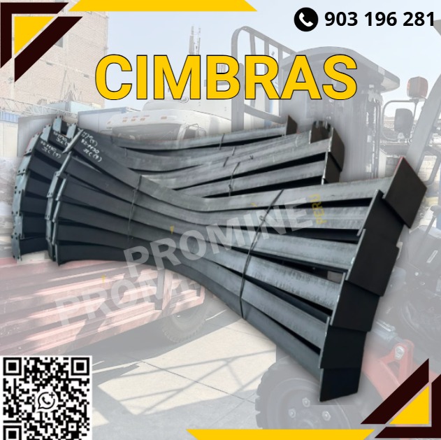 Servicio de suministro de cimbras metálicas para minería