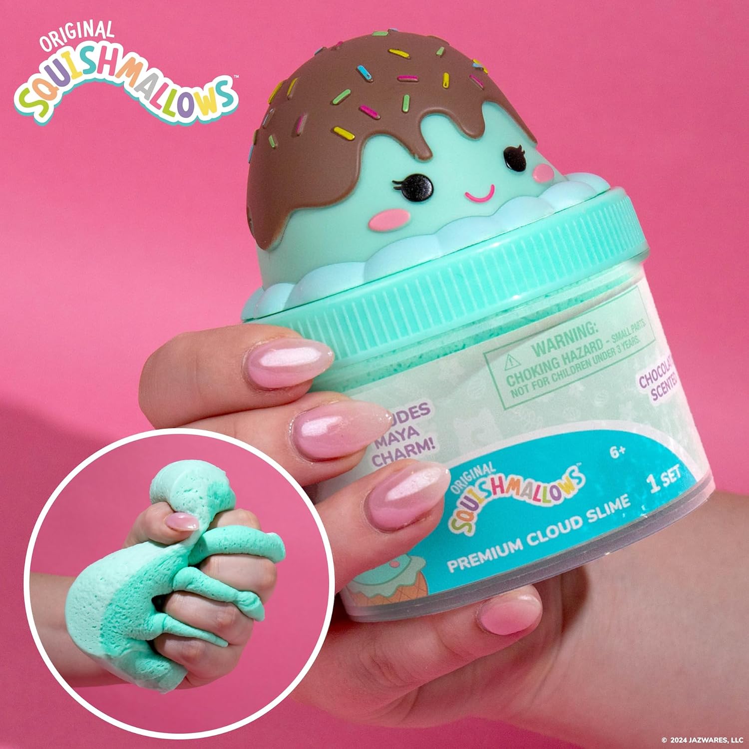 Maya The Ice Cream Premium Cloud Slime, Chocolate Scented for Kids 8-1263700691807875122