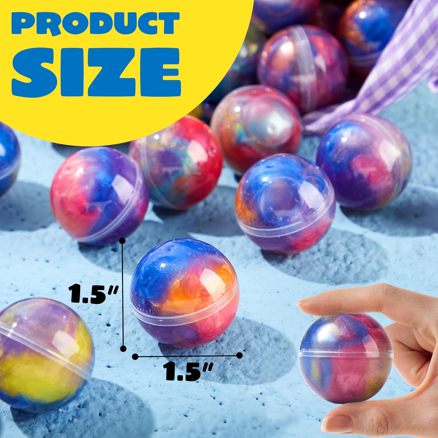 JOYIN Favoritos para fiestas de slime, 36 unidades de bolas elásticas de slime galáctico63700373101571122
