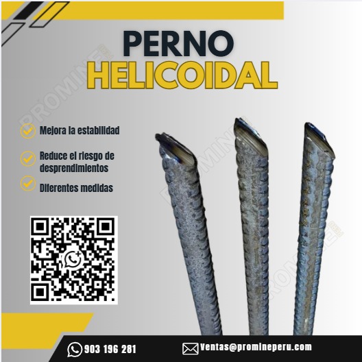 Servicio de Pernos Helicoidales para Minería con Experiencia