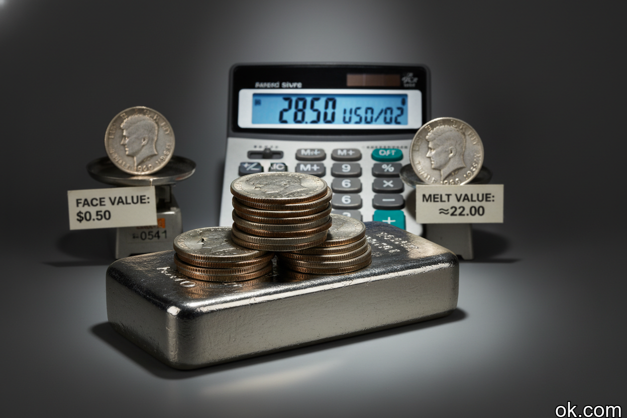 how much is a 50 cent coin worth in silver how much is a 50 cent coin worth in silver