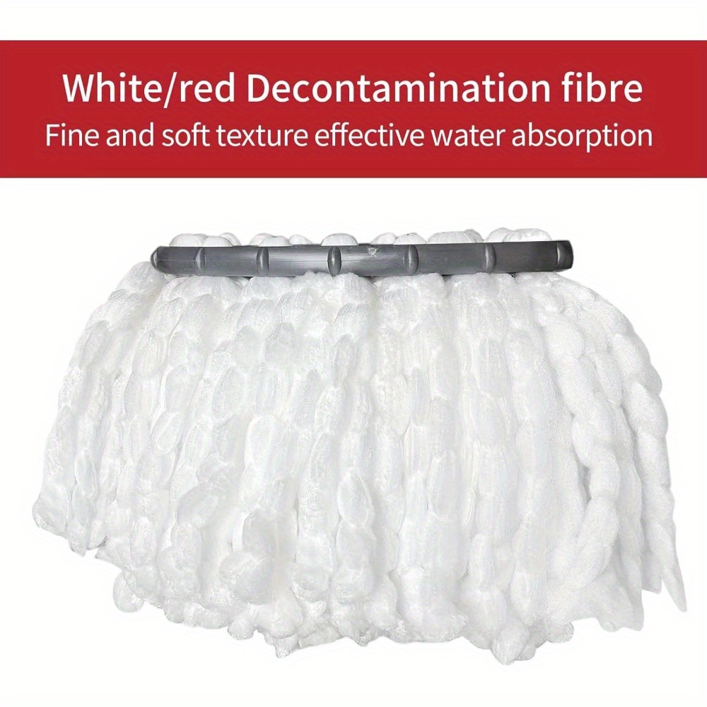 Cabeza de fregona giratoria de repuesto, base para mango compatible con la fregona giratoria de microfibra O-Cedar EasyWring, 6 recambios de cabezas de fregona, mango de fregona ajustable de 30-58 pulgadas y juego combinado con 1 base de fregona64773450470530124