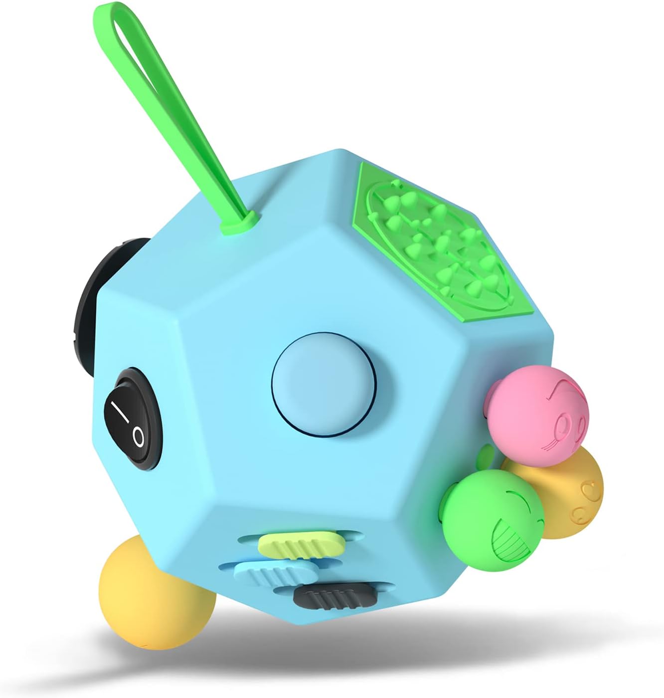 Fidget Dodecagon 12-Lados Juguetes de Fidget Cubo Alivia el Estrés Cielo Azul63701346541059120