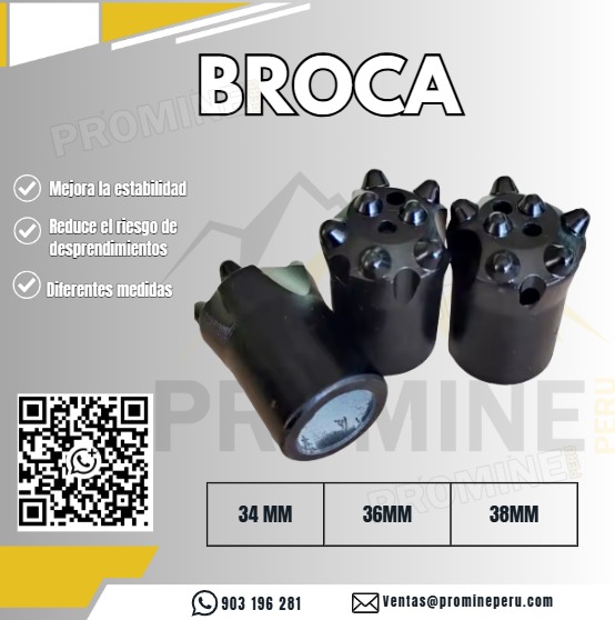 Proveer Servicio Profesional de Brocas para Minería
