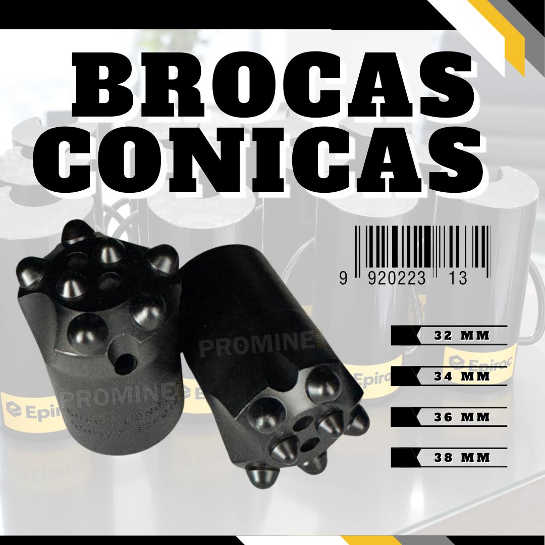 Servicio Profesional de Brocas Cónicas para Minería