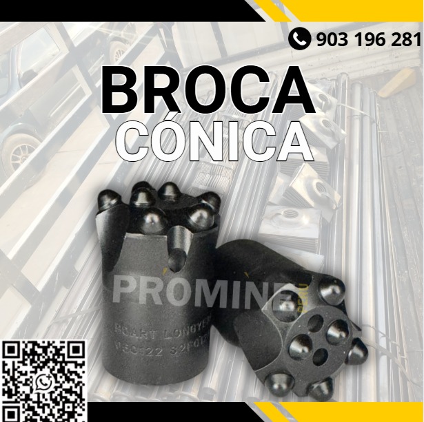 Venta de Brocas Cónicas con Botones de Carburo