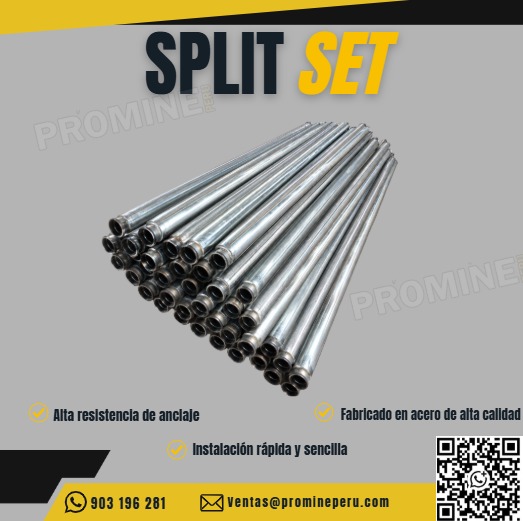 Servicio de Split Sets Alta Resistencia para Minería