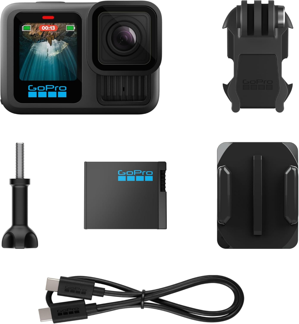 GoPro HERO13 Black 5.3K60 Video 27MP Photo + Compatability with HB-Series Lenses62993512387201123