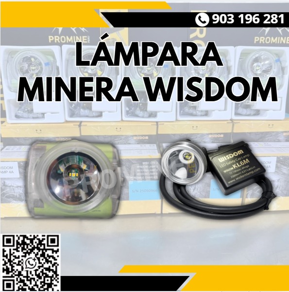 Servicio de venta lámparas mineras WISDOM originales