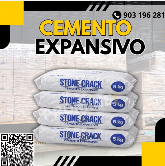 Cemento Expansivo Agente Demoledor Químico para Roca y Concreto