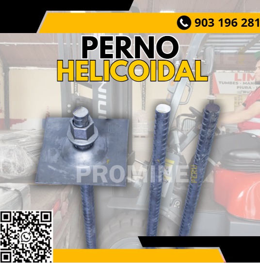 Venta de Pernos Helicoidales para Sostenimiento Minero