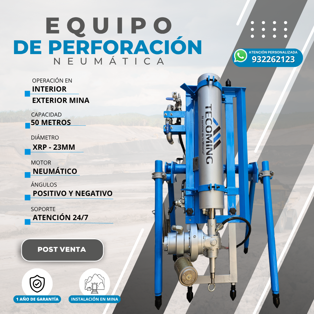 PERFORADORAS DIAMANTINAS HIDRAULICAS Y NEUMATICAS
