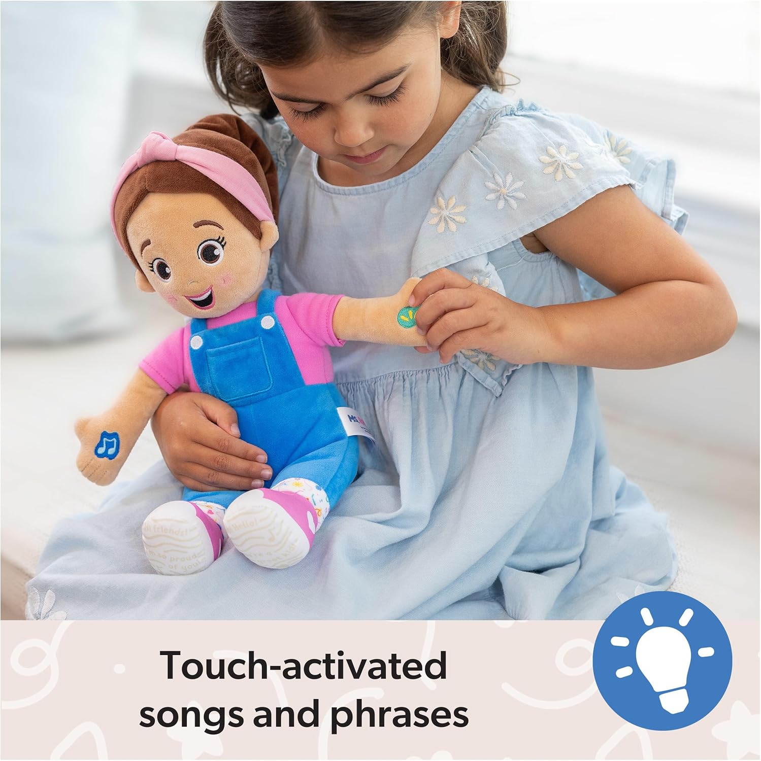Ms. Rachel Speak & Sing Doll 16” Tall Interactive Toy with 4 Songs & 16+ Phrases, Toddler Toys for Girls & Boys Ages 6 Months to 3+ Years（Open Box）63678495253761123