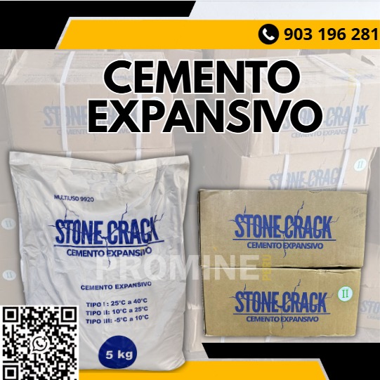 Servicio de suministro de cemento expansivo para demolición silenciosa