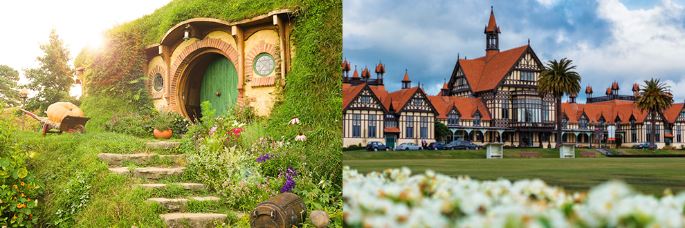 <2 Days> [Auckland Round Trip | Master G·Liu Exclusive Line | Magical Journey] New Zealand North Island: Hobbiton + Waitomo Glowworm Cave + Agrodome Farm, Rotorua Government Gardens + Wai-O-Tapu Thermal Wonderland, 4-Star Hotel + Attraction Tickets Included + Royal Farm Buffet Lunch