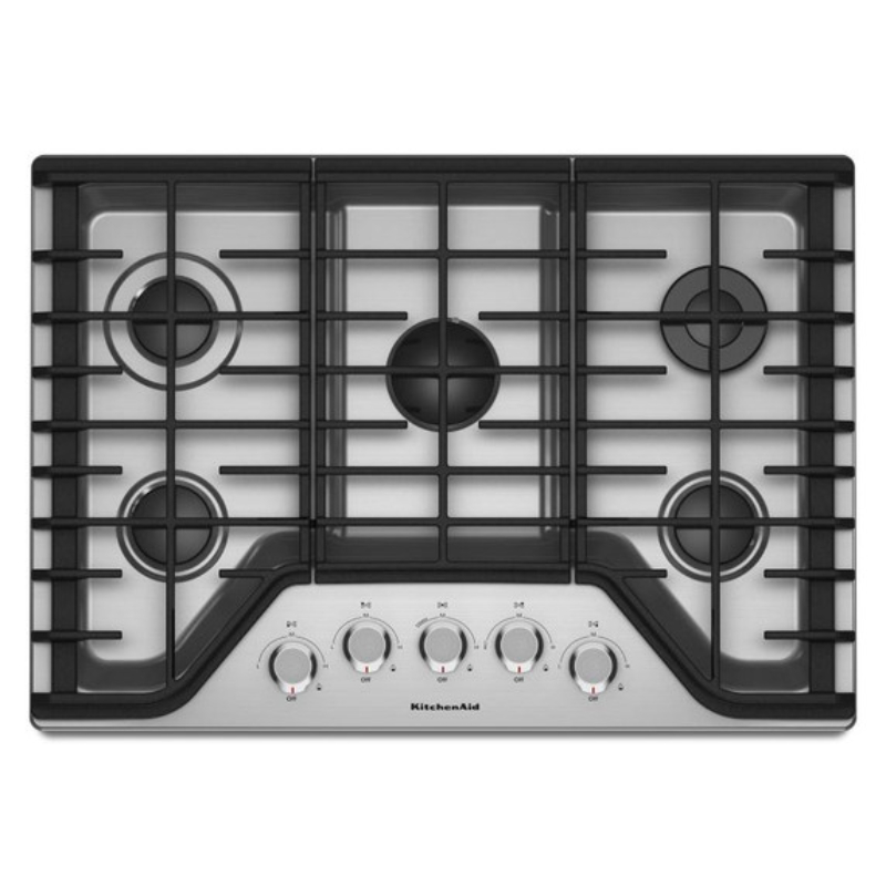 Kitchenaid® 30" 5-Burner Gas Cooktop KCGS350ESS